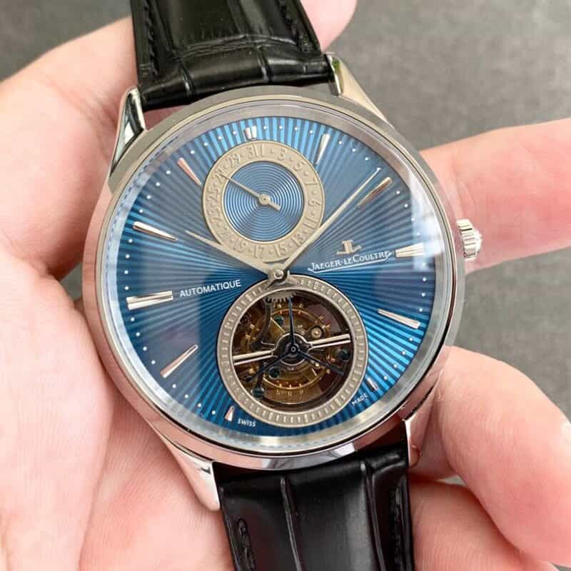 新品积家大师系列 型號13234E1機芯cal.978 自動上鍊Tourbillon中軸陀飞轮日期顯示系列腕表
