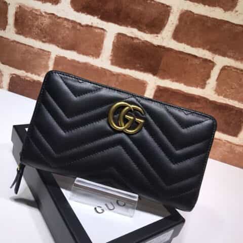 GUCCI古驰GG Marmont系列全拉链式钱包443123
