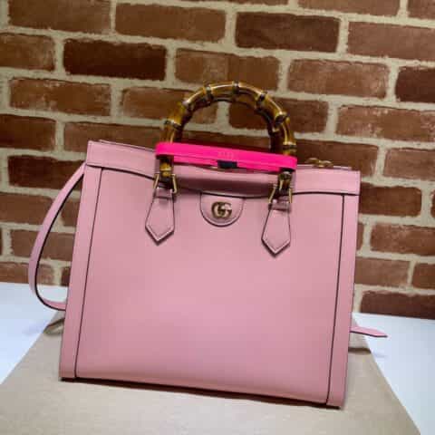 GUCCI古驰Diana竹节中号托特包655658