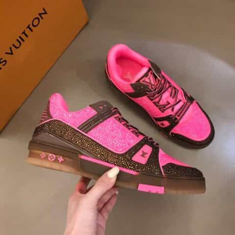 LV/路易威登 进口捷克钻镶嵌奢品 Trainer运动鞋