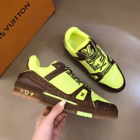 LV/路易威登 进口捷克钻镶嵌奢品 Trainer运动鞋