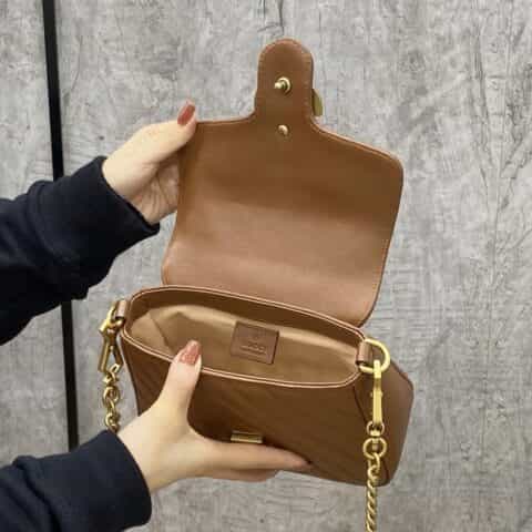Gucci GG Marmont mini top handle bag 583571 0OLFT 2535