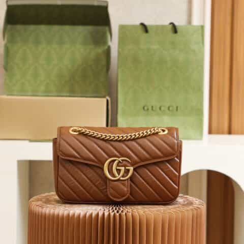 Gucci GG Marmont small matelassé shoulder bag 443497 0OLFT 2535