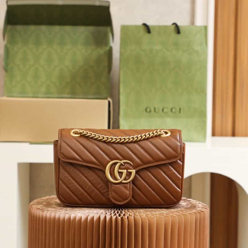 Gucci GG Marmont small matelassé shoulder bag 443497 0OLFT 2535