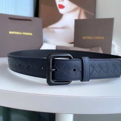 Bottega Veneta葆蝶家    头层牛皮手工编织3.5cm腰带
