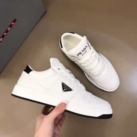 PRADA普拉达 2021男士时尚皮革运动鞋