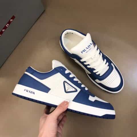 PRADA普拉达 2021男士时尚皮革运动鞋