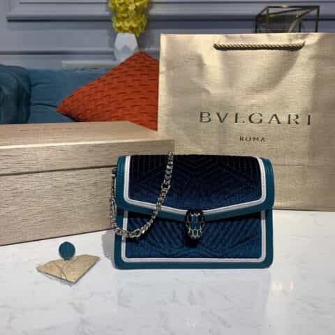 BVLGARI宝格丽线形小牛皮边饰链条包288126