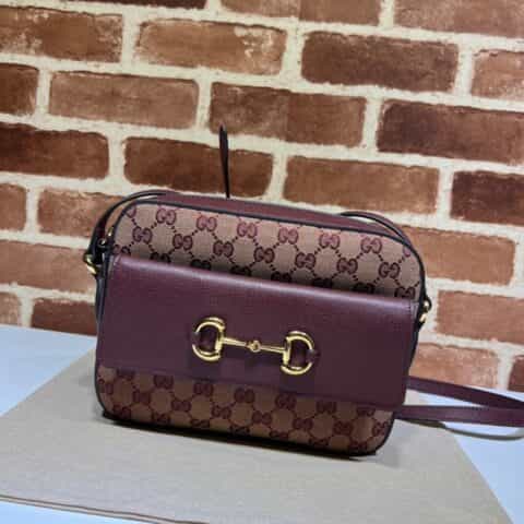 GUCCI古驰马衔扣1955系列小号手袋645454