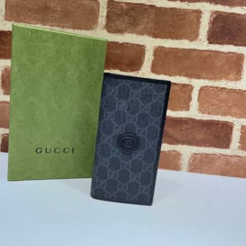 GUCCI古驰互扣式双G长款钱包672947