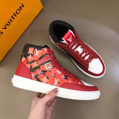 LV/路易威登 七夕限定CHARLIE 男士高帮运动鞋