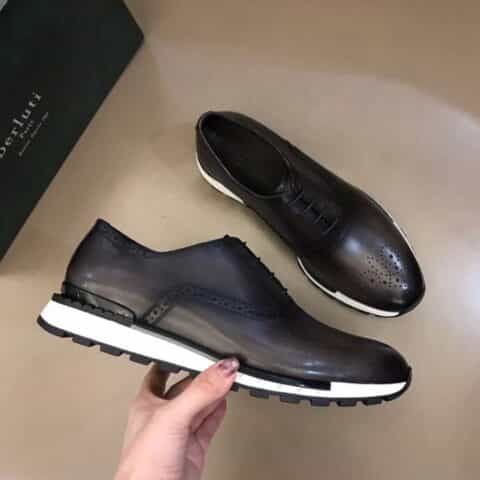 Berluti/布鲁提  进口牛皮材质纯手工重复擦色男士商务皮鞋