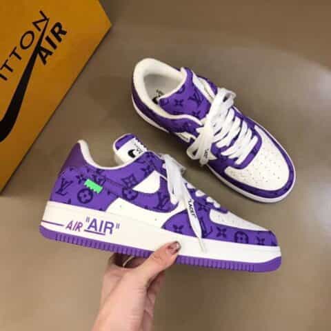 Loui* Vuitto* x OFF-WHITE x Nike 三方联名!潮酷男士休闲运动鞋