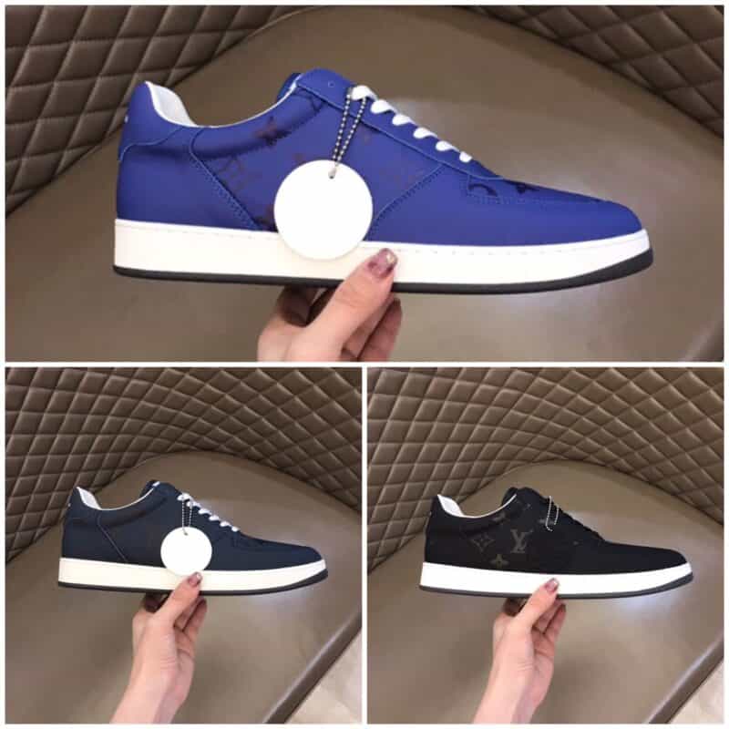 LV/路易威登 Monogram 印花头层牛皮男士经典休闲运动鞋