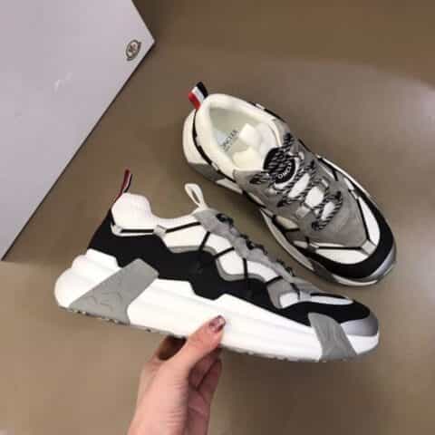 Moncler蒙口 蜂窝网布,氯丁橡胶男鞋运动鞋