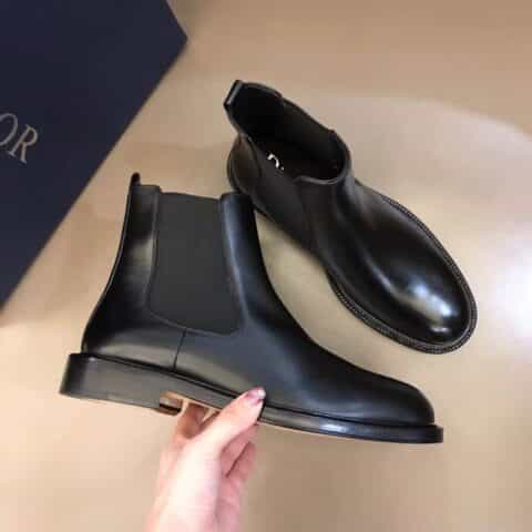 DIOR迪奥 进口头层牛京皮秋冬男士高帮男靴