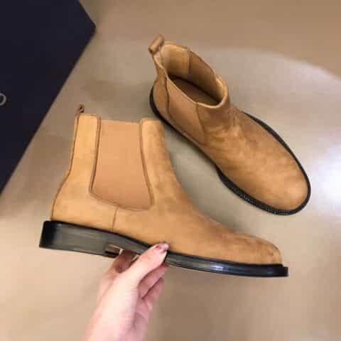 DIOR迪奥 进口头层牛京皮秋冬男士高帮男靴