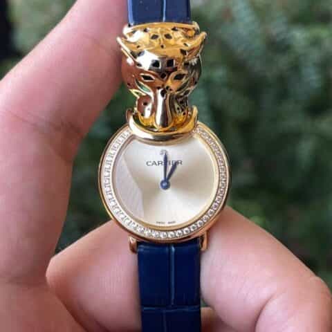 CARTIER-卡地亚系列 PANTHÈRE猎豹高级珠宝腕表 瑞士石英机芯