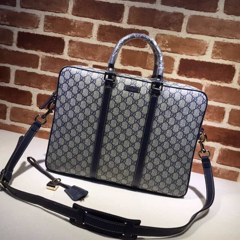 GUCCI古驰双G帆布手提斜挎公文包201480