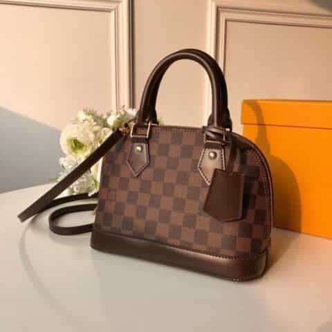 Louis Vuitton LV Alma BB 棋盘格贝壳包 N41221