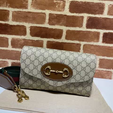 GUCCI古驰马衔扣1955系列小号手袋677286