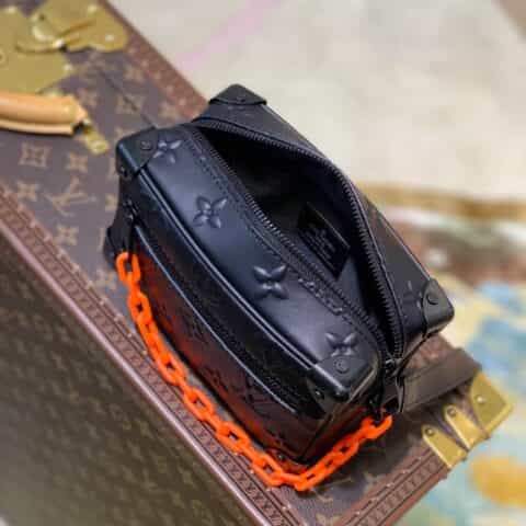 Louis Vuitton LV Mini Soft Trunk bag 盒子斜挎包 M58906黑色