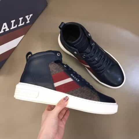 BALLY巴利 采用原厂牛皮面拼接印花pvc 鞋面B家原单男士中邦运动鞋