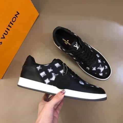 LV/路易威登 进口水染小牛皮内里拼接头层牛皮男士经典休闲运动鞋