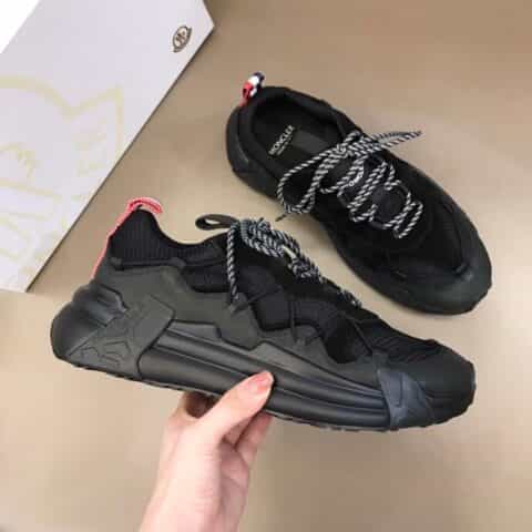 Moncler蒙口 蜂窝网布,氯丁橡胶绒面革男鞋运动鞋