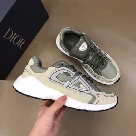 DIOR迪奥 进口网眼织物科技面料拼接CD 情侣款 运动跑鞋
