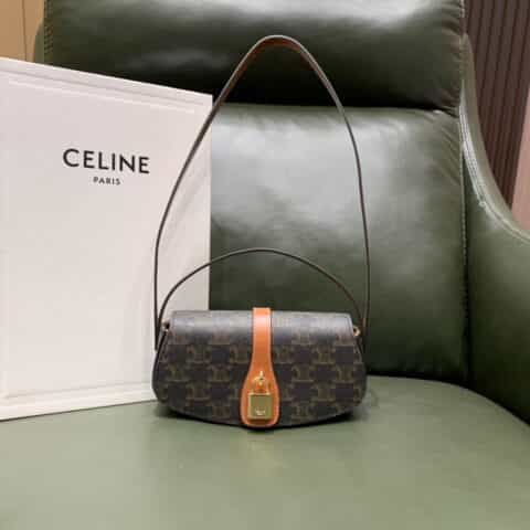 CELINE秋冬最新款mini tabou锁头包 10I592老花