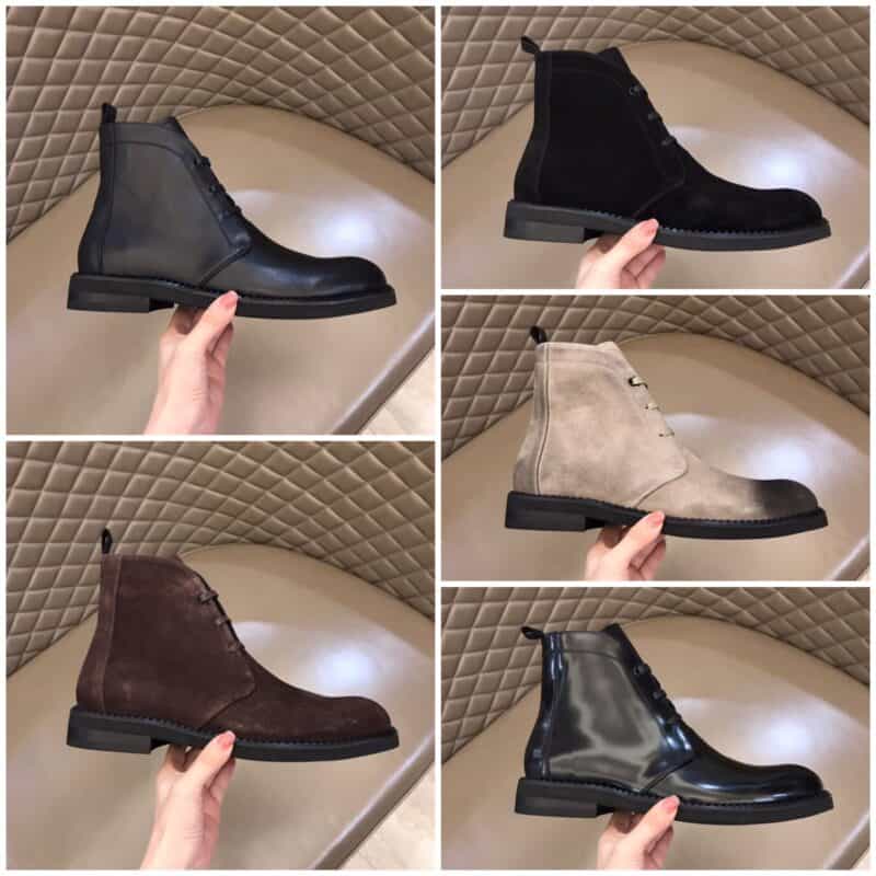 Ferragamo 菲拉格慕 鞋面由柔软的意大利牛皮制成男士秋冬高帮靴