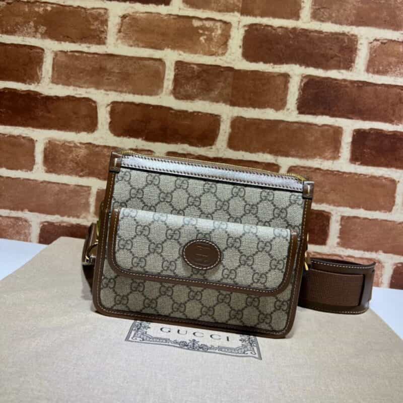 GUCCI古驰GG Retro系列邮差包674164
