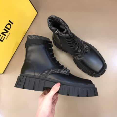 Fend* Force系带男士秋冬高帮靴