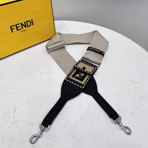 FENDI芬迪双Flogo简约型宽版长肩带912