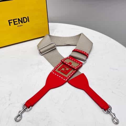 FENDI芬迪双Flogo简约型宽版长肩带912