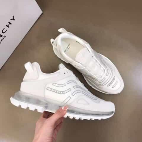 Givenchy纪梵希 头层牛里拼接透明聚氨酯材质低帮气垫运动鞋