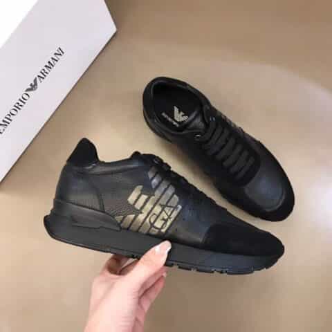 Armani 阿玛尼 头层小牛皮新品奢潮运动鞋