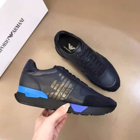 Armani 阿玛尼 头层小牛皮新品奢潮运动鞋