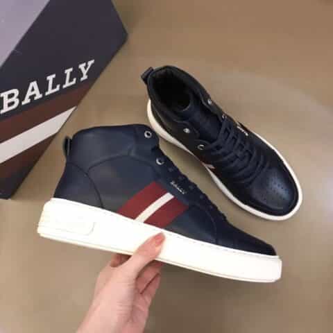 BALLY巴利   B家原单秋冬男士高帮皮革运动鞋