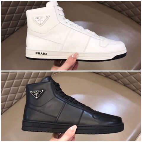 PRADA/普拉达 P 家奢品、男士秋冬高帮时尚运动鞋