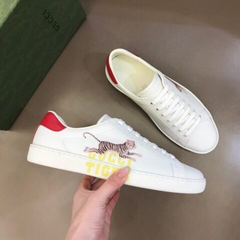 GUCCI古驰 意大利进口原版皮料G家经典小白鞋