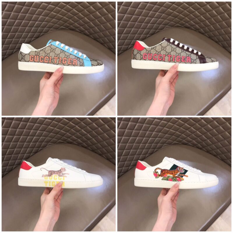 GUCCI古驰 意大利进口原版皮料G家经典小白鞋