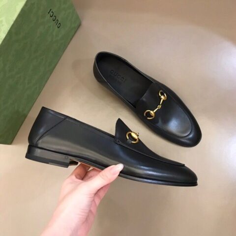 GUCCI古驰 小牛皮透气内里G家原单男士正装休闲皮鞋