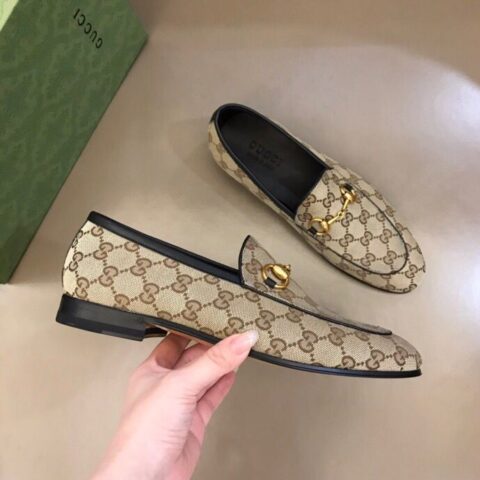 GUCCI古驰 小牛皮透气内里G家原单男士正装休闲皮鞋