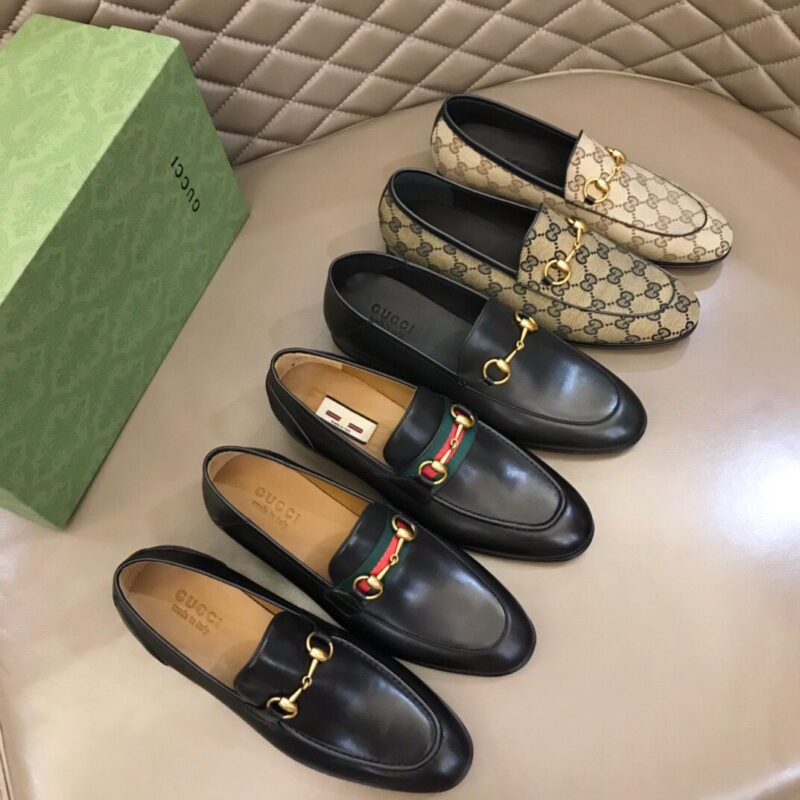 GUCCI古驰 小牛皮透气内里G家原单男士正装休闲皮鞋