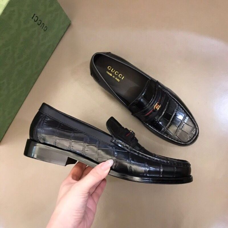 GUCCI古驰 鞋面进口牛皮2022新款男士商务休闲皮鞋