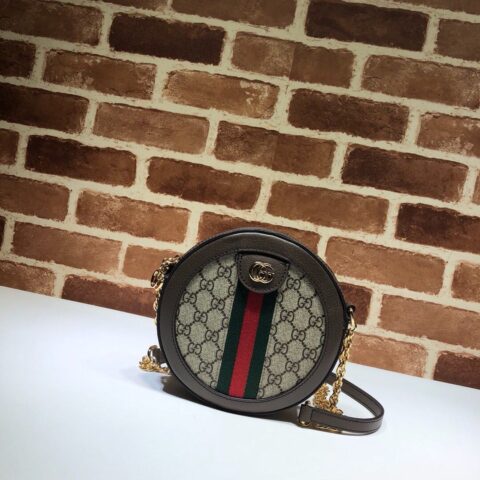 GUCCI古驰Ophidia系列GG圆形迷你肩背包550618