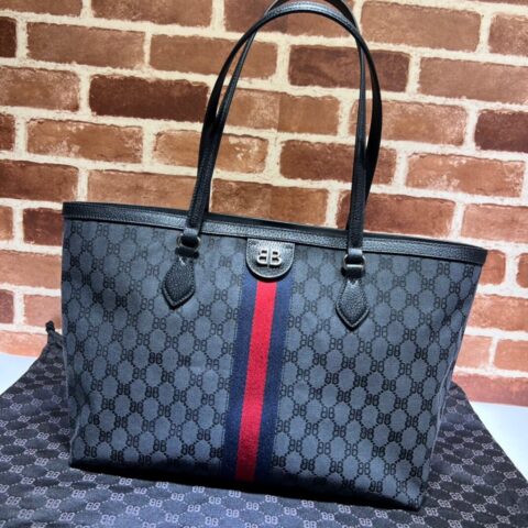 GUCCI古驰联名款双B帆布托特包680125