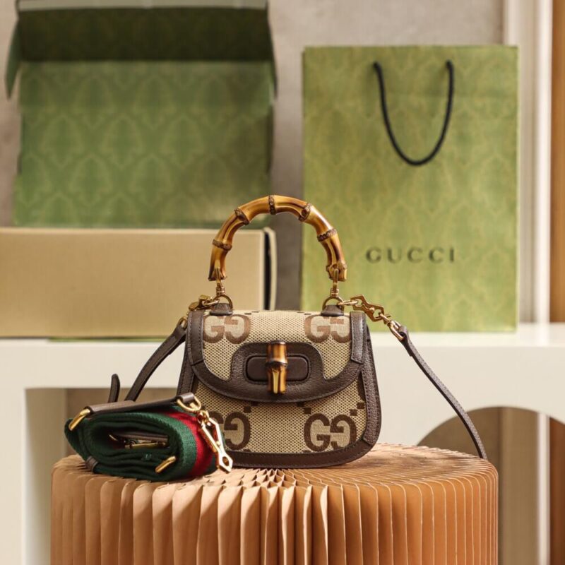 Gucci Bamboo 1947 jumbo GG mini bag 686864 UQLBT 2570